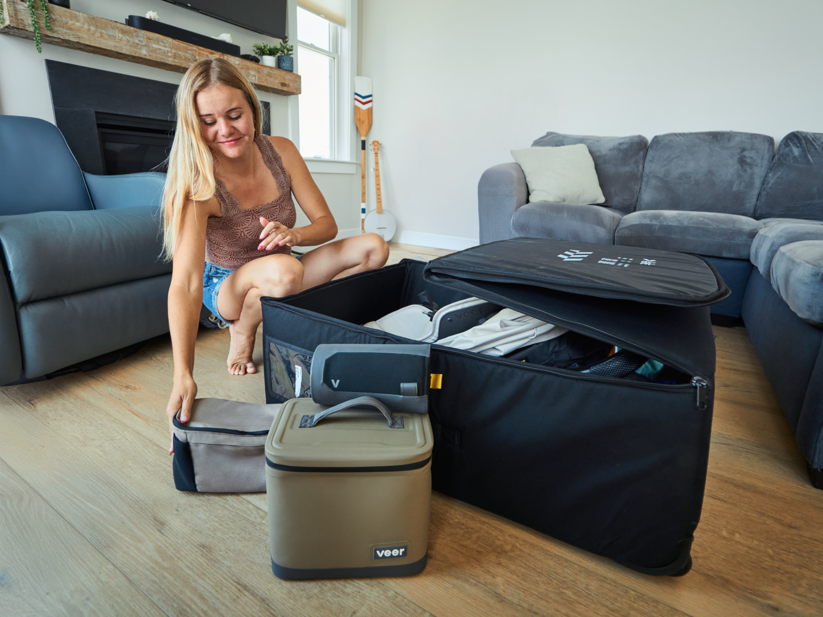 Pack big items and gear in Veer Valet Travel Bag to ship ahead