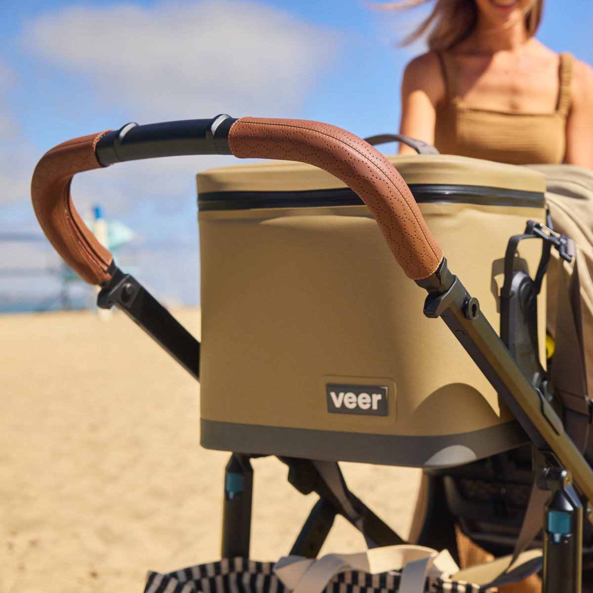 bugaboo fox leather grips Veer Switchback Frame Napa Leather Handlebar Grip